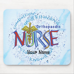 Orthopaedic Nurse Motto custom nurses mouse pad
