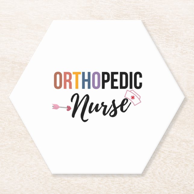 Orthopaedic Nurse Paper Coaster (Front)