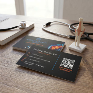 Orthopaedic Rehab Business   Modern Dark  Card