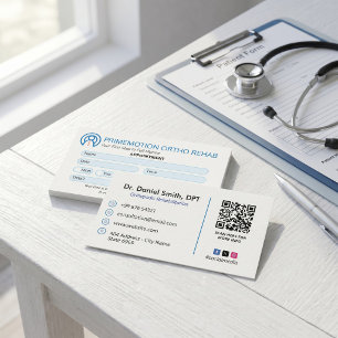 Orthopaedic Rehabilitation Business   Appointment  Card