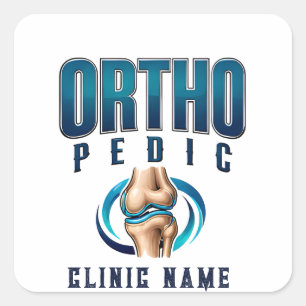 Orthopaedic Specialist Medical Design Square Sticker