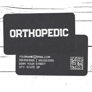 Orthopaedic Spine Doctor Custom QR Business Card