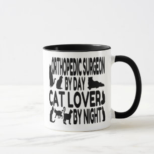 Orthopaedic Surgeon Loves Cats Mug