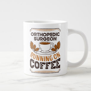 Orthopaedic Surgeon running on Coffee Caffeine Gif Large Coffee Mug