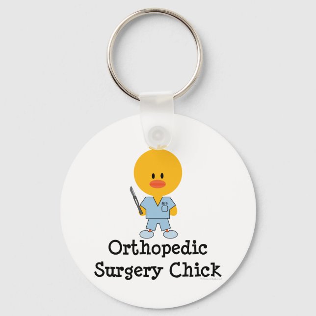 Orthopaedic Surgery Chick Keychain (Front)