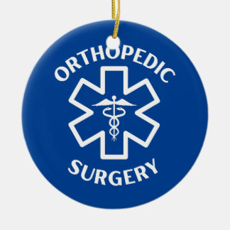 Orthopaedic surgery Doctor Nurse Medical Caduceus  Ceramic Ornament