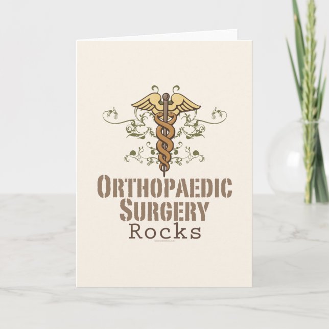 Orthopaedic Surgery Rocks Greeting Card (Front)