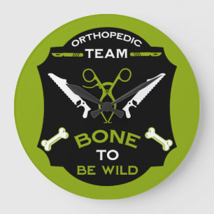 Orthopaedic Surgery Team Large Clock