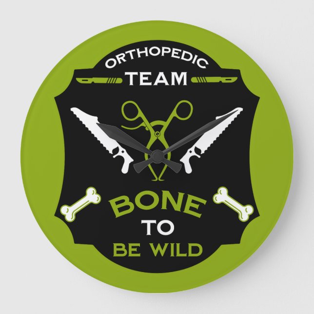 Orthopaedic Surgery Team Large Clock (Front)