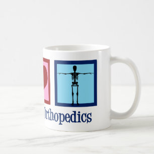 Orthopaedist Peace Love Orthopaedics Office Coffee Mug