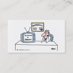 Orthopaedist's Cartoon Business or Appointment Car Business Card