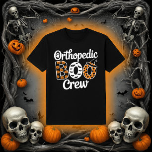 Orthopedic BOO Crew   Halloween Medical Team T-Shirt