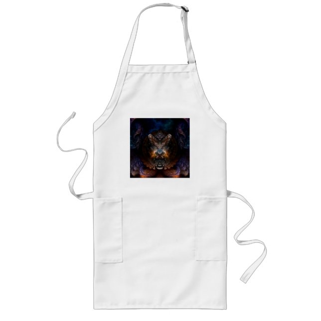 Orthricon Fractal Art Long Apron (Front)