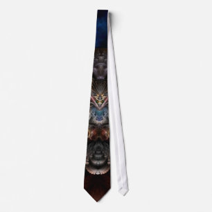 Orthricon Fractal Art Tie