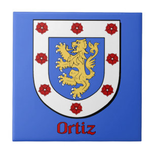 Ortiz Family Shield Ceramic Tile