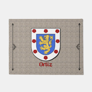 Ortiz Historical Shield on Cobblestone Doormat