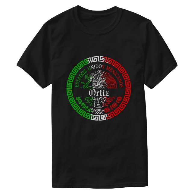 Ortiz Last name Mexico themed T-shirt Men (Ortiz Last name Mexico themed T-shirt Men)