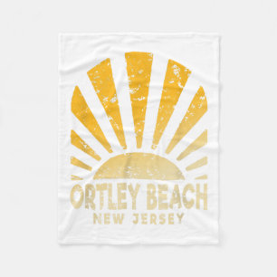 Ortley Beach Nj - Sunny Ortley Beach New Jersey _1 Fleece Blanket