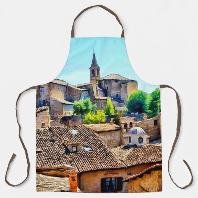 Orvieto Italy Hillside Apron (Front)