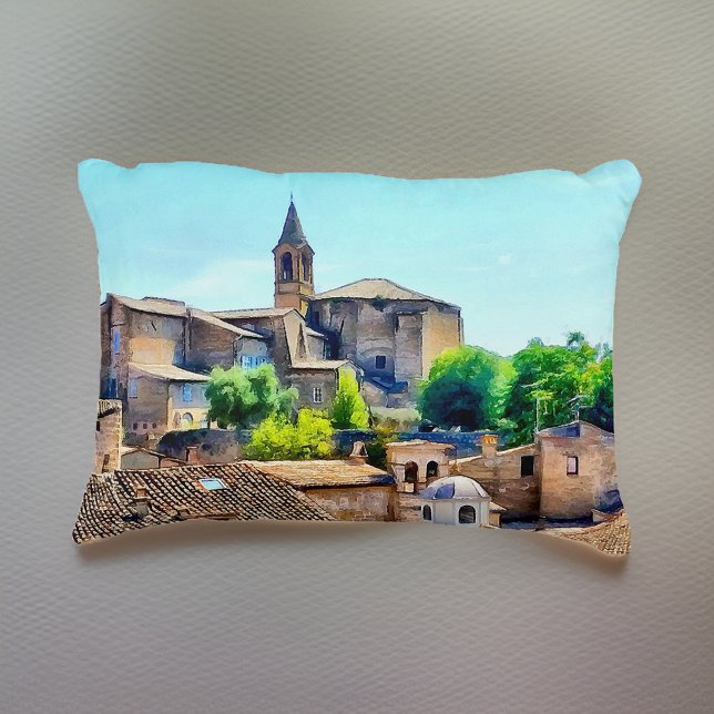 Orvieto Italy Hillside Decorative Cushion (Creator Uploaded)