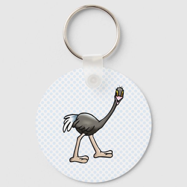 Orville Ostrich Key Ring (Front)