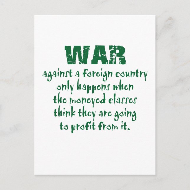 Orwell on War Postcard (Front)