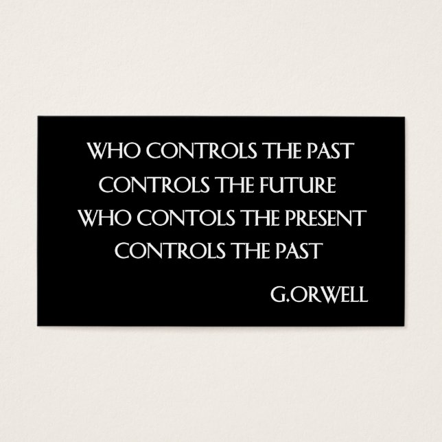 Orwell’s quote (Front)