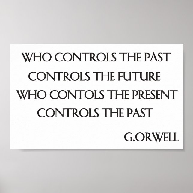 Orwell’s quote poster (Front)