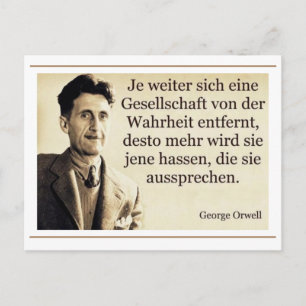 orwell wahrheit aussprache motivation postcard