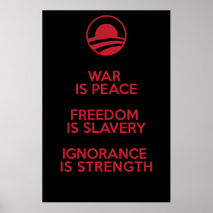Orwellian / Obamian definitions Poster