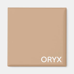Oryx brown beige color name magnet