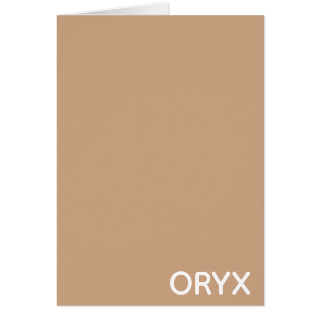 Oryx brown beige colour name (Front)