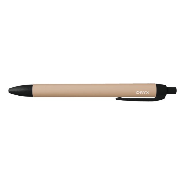 Oryx brown beige colour name black ink pen (Bottom)