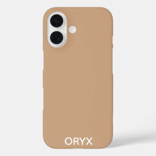 Oryx brown beige colour name iPhone 16 case