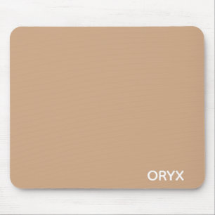 Oryx brown beige colour name mouse pad