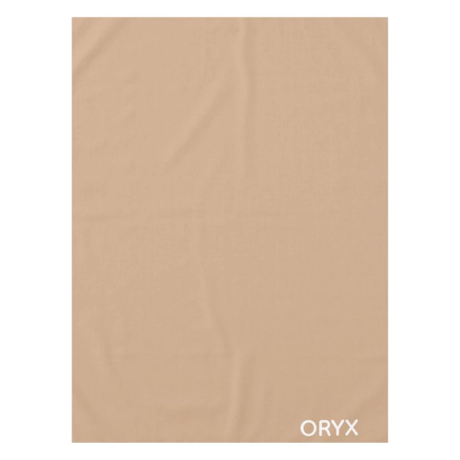 Oryx brown beige colour name tablecloth (Front)