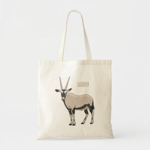 Oryx cartoon illustration  tote bag