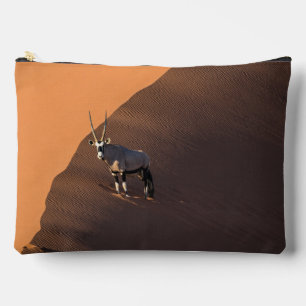 Oryx on the edge, Namibia Accessory Pouch