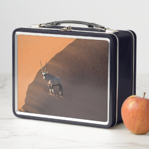 Oryx on the edge, Namibia Metal Lunch Box