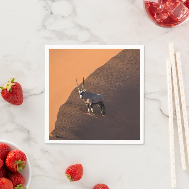 Oryx on the edge, Namibia Napkin (Insitu)