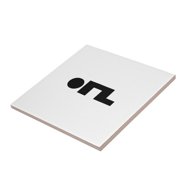 ORZ Emoticon Kaomoji Emoji Ceramic Tile (Side)