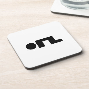 ORZ Emoticon Kaomoji Emoji Coaster