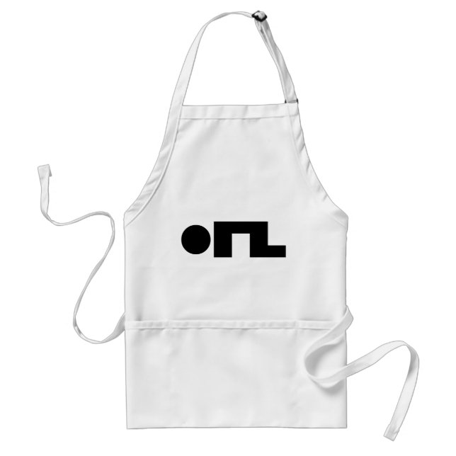 ORZ Emoticon Kaomoji Emoji Standard Apron (Front)