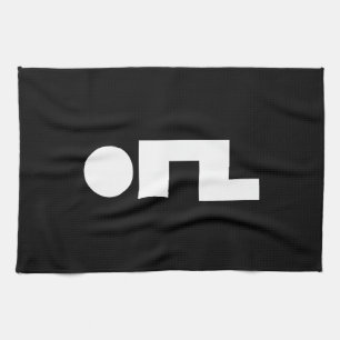 ORZ Emoticon Kaomoji Emoji Tea Towel