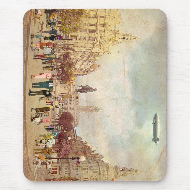 Os Aliados, Oporto.1935 Mouse Pad (Front)