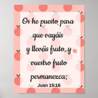 Os He Puesto Para Que Vayáis Y Deis Fruto Poster.