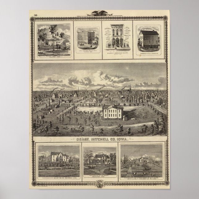 Osage Bldgs, farms, residences Poster (Front)