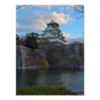 osaka castle dec photo print