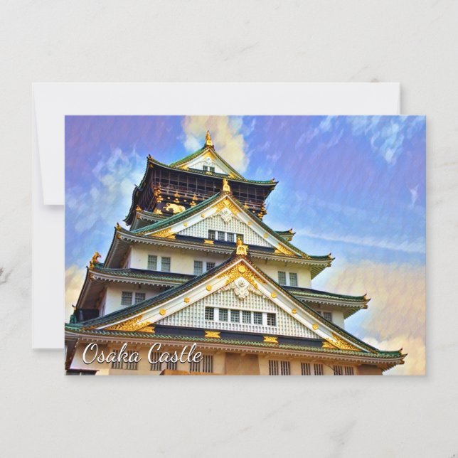 Osaka Castle: Flat Card (Front)