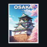 Osaka Castle Japan Travel Postcard<br><div class="desc">Osaka, Japan’s third-largest city, is a dynamic metropolis known for its modern architecture, vibrant nightlife, and rich cultural heritage. Located in the Kansai region, Osaka has long been an economic and trade hub, dating back to its role as Japan’s commercial centre during the Edo period. Today, the city is famous...</div>